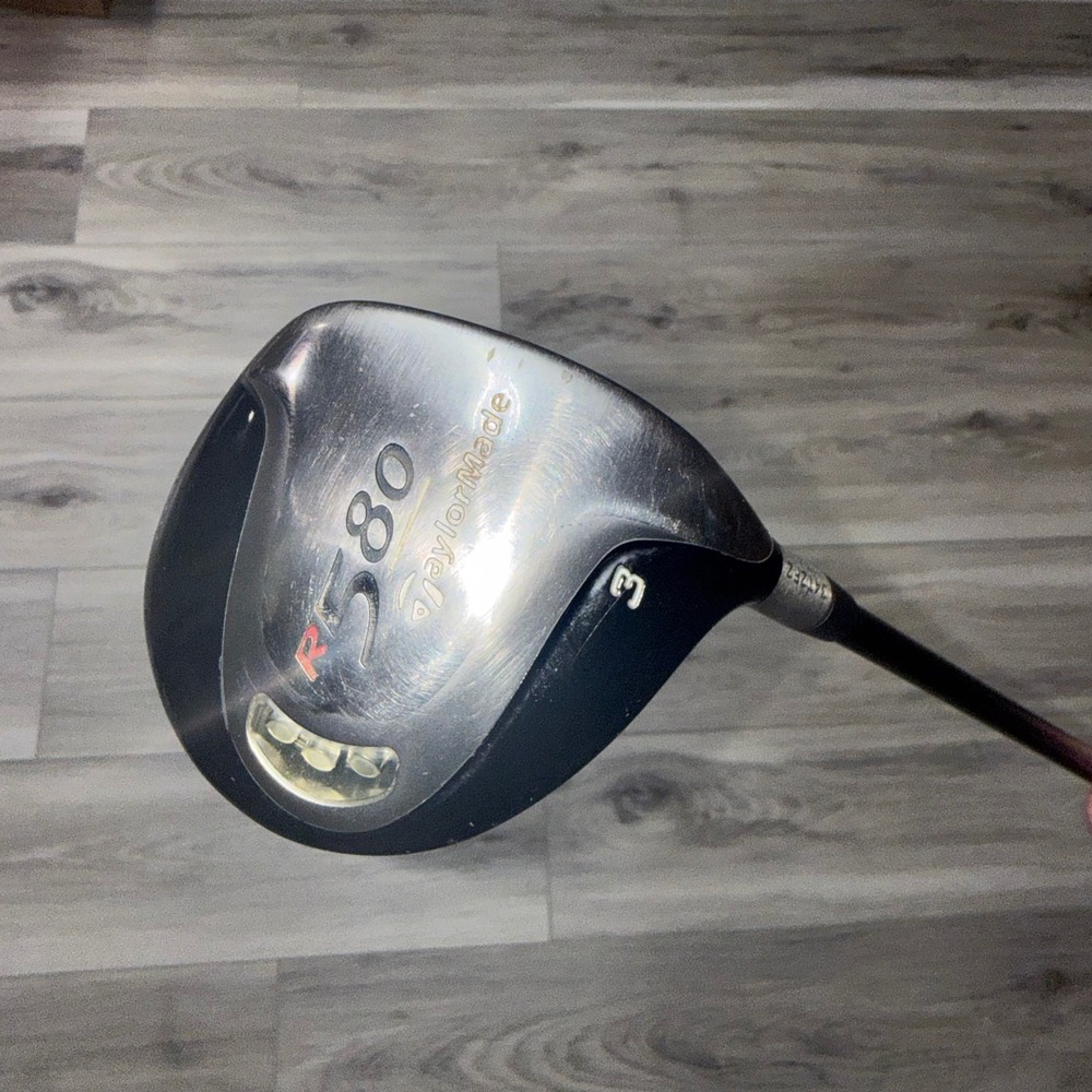 TaylorMade R580 3 Fairway Wood Graphite RH R Flex Golf Club Black Silver